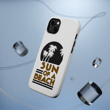DistinctInk ToughCase for Apple iPhone, Compatible with MagSafe Charging - Sun of a Beach