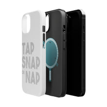 DistinctInk ToughCase for Apple iPhone, Compatible with MagSafe Charging - Tap Snap or Nap