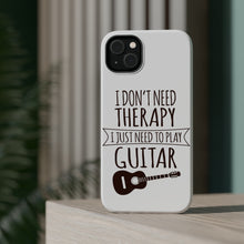 DistinctInk ToughCase for Apple iPhone, Compatible with MagSafe Charging - Don't Need Therapy Need to Play Guitar