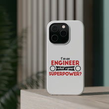 DistinctInk ToughCase for Apple iPhone, Compatible with MagSafe Charging - I'm an Engineer What's Your Superpower