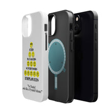 DistinctInk ToughCase for Apple iPhone, Compatible with MagSafe Charging - No Thanks Looks Like a Pyramid Scheme