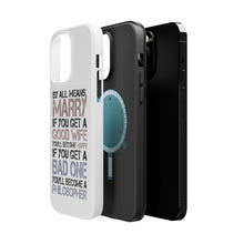 DistinctInk ToughCase for Apple iPhone, Compatible with MagSafe Charging - Marry - Good Wife Become Happy
