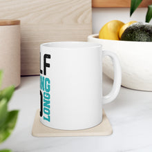 DistinctInk Glossy White Coffee / Tea Mug - Golf Strong Go Long