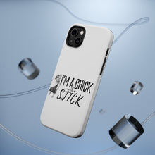 DistinctInk ToughCase for Apple iPhone, Compatible with MagSafe Charging - I'm a Chick with a Stick Golf