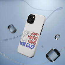 DistinctInk ToughCase for Apple iPhone, Compatible with MagSafe Charging - Work Hard Hit Hard Play Hard Win Easy