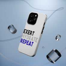 DistinctInk ToughCase for Apple iPhone, Compatible with MagSafe Charging - Exert Hydrate Repeat