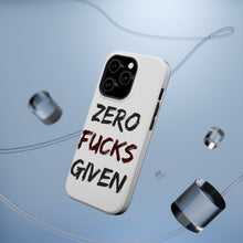 DistinctInk ToughCase for Apple iPhone, Compatible with MagSafe Charging - Zero F's Given