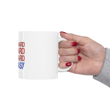 DistinctInk Glossy White Coffee / Tea Mug - Work Hard Hit Hard Play Hard Win Easy