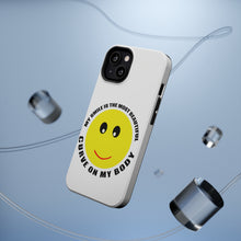 DistinctInk ToughCase for Apple iPhone, Compatible with MagSafe Charging - My Smile Most Beautiful Curve on My Body