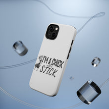 DistinctInk ToughCase for Apple iPhone, Compatible with MagSafe Charging - I'm a Chick with a Stick Golf