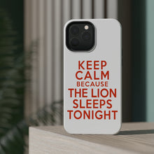 DistinctInk ToughCase for Apple iPhone, Compatible with MagSafe Charging - Keep Calm The Lion Sleeps Tonight