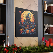 DistinctInk Canvas Wall Art with Spooky Sweet Treats for Halloween