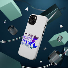 DistinctInk ToughCase for Apple iPhone, Compatible with MagSafe Charging - I'm Done Adulting Let's Be Mermaids