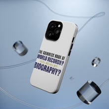 DistinctInk ToughCase for Apple iPhone, Compatible with MagSafe Charging - Guinness Book Of Records - My Biography