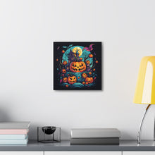 DistinctInk Canvas Wall Art with Trick or Treat Parade for Halloween