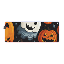 DistinctInk LED Gaming Mouse Pad with Spooky Halloween Night Design for Halloween