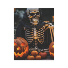 DistinctInk Garden & House Banner / Flag with Skellington's Spooky Soiree Design for Halloween