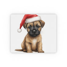 DistinctInk Mouse Pad - 1/4" Foam Rubber - Border Terrier Puppy Drawing