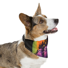 DistinctInk Adjustable Pet Banana Collar with Discover Your True Path Design for Halloween LGBTQ+ Pride