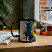DistinctInk Black Coffee Mug - The Road to Fulfillment for LGBTQ+ Pride