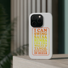 DistinctInk ToughCase for Apple iPhone, Compatible with MagSafe Charging - Swing Salsa Rumba Cha Cha Waltz in Heels