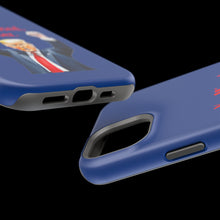 Dual Layer Tough Case for Apple iPhone, Compatible with MagSafe - Trump ‘You Missed, Loser’ Design & Blue Background