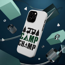 DistinctInk ToughCase for Apple iPhone, Compatible with MagSafe Charging - Camp Champ - Camping Fire