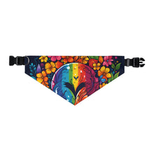 DistinctInk Adjustable Pet Banana Collar with A World of Possibilities Design for LGBTQ+ Pride