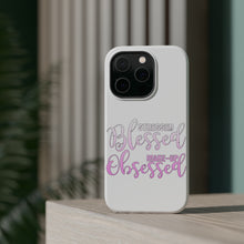 DistinctInk ToughCase for Apple iPhone, Compatible with MagSafe Charging - Stressed Blessed Make Up Obsessed