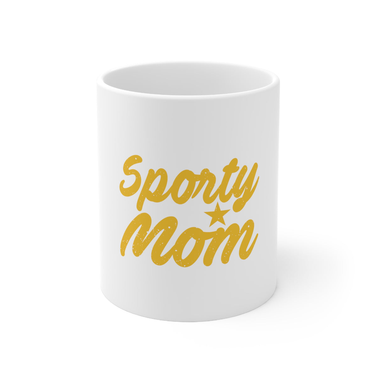 Glossy White Coffee / Tea Mug - Sporty Mom