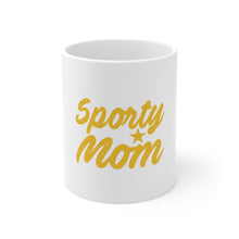 DistinctInk Glossy White Coffee / Tea Mug - Sporty Mom