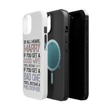 DistinctInk ToughCase for Apple iPhone, Compatible with MagSafe Charging - Marry - Good Wife Become Happy