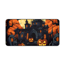 DistinctInk Desk Mat with Darkness Falls on Halloween Design for Halloween