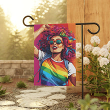 DistinctInk Garden & House Banner Flag with Leading a New Path Design for LGBTQ+ Pride