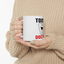 DistinctInk Glossy White Coffee / Tea Mug - Tooth Doctor Dentist