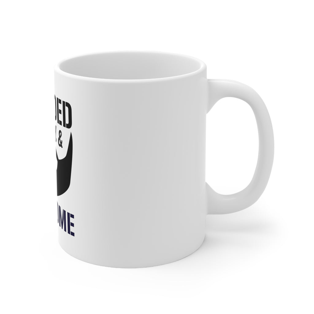 Glossy White Coffee / Tea Mug - Bearded Inked & Awesome, view 3