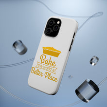 DistinctInk ToughCase for Apple iPhone, Compatible with MagSafe Charging - Bake the World a Better Place