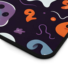 DistinctInk Desk Mat with Skeletal Ghostly Pumpkins Design for Halloween