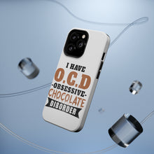 DistinctInk ToughCase for Apple iPhone, Compatible with MagSafe Charging - OCD Obsessive Chocolate Disorder