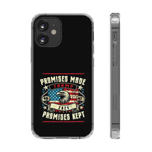 DistinctInk Hybrid (Acrylic/TPU) Clear Slim Fit Case for Apple iPhone | Trump: Promises Made, Promises Kept - Conservative