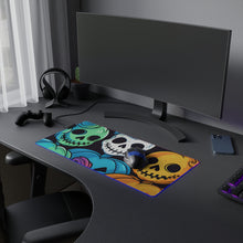 DistinctInk LED Gaming Mouse Pad with Creating Lasting Memories Design for Halloween  LGBTQ+ Pride