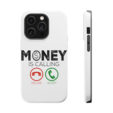 DistinctInk ToughCase for Apple iPhone, Compatible with MagSafe Charging - Money Is Calling Decline or Accept