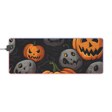 DistinctInk LED Gaming Mouse Pad with Haunted Harvest Time Design for Halloween