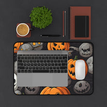 DistinctInk Desk Mat with Haunted Harvest Time Design for Halloween