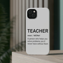 DistinctInk ToughCase for Apple iPhone, Compatible with MagSafe Charging - Teacher Definition Solves Problems