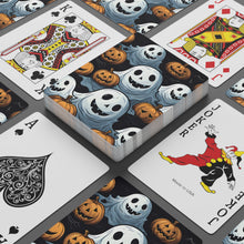 DistinctInk Playing / Poker Cards with Ghoulish Ghostbusters and Pumpkins Design for Halloween