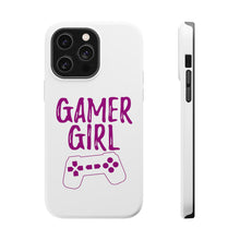 DistinctInk ToughCase for Apple iPhone, Compatible with MagSafe Charging - Gamer Girl - Video Games