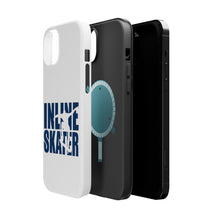 DistinctInk ToughCase for Apple iPhone, Compatible with MagSafe Charging - Inline Skater - Skating