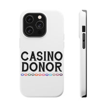 DistinctInk ToughCase for Apple iPhone, Compatible with MagSafe Charging - Casino Donor - Blackjack Gambling