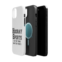 DistinctInk ToughCase for Apple iPhone, Compatible with MagSafe Charging - Hooray Sports Do The Thing Win The Points